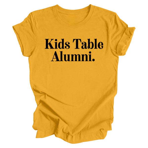 Thanksgiving- Kids Table Alumni ( Multiple Options and Colors)